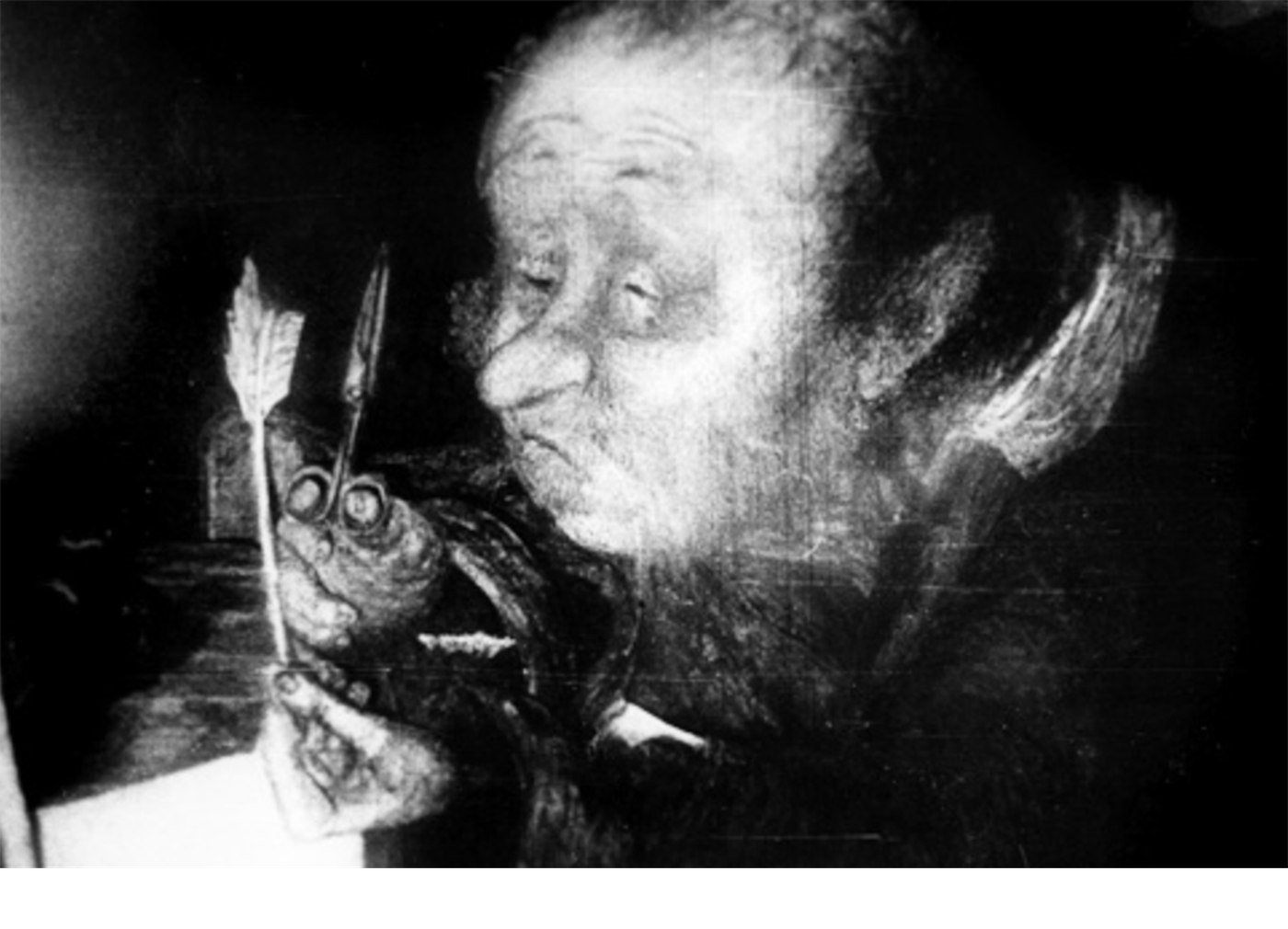 Кадр из мультфильма &laquo;Шинель&raquo;, режиссер Юрий Норштейн