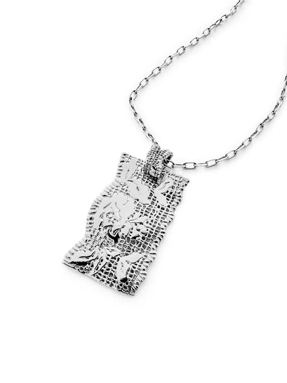 Серебряная подвеска из коллекции «Кружево», Sbleskom