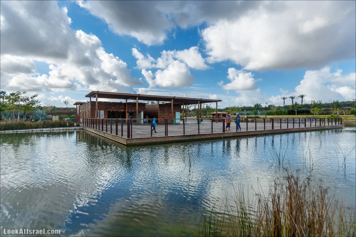 Набережная у озера на вершине бывшей свалки Хирия