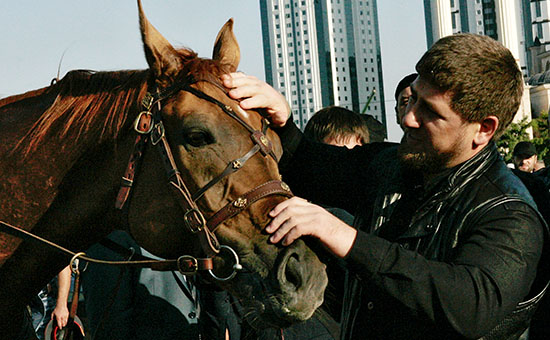 Глава Чечни Рамзан Кадыров на 1-ом Фестивале верховой езды в Грозном. Архивное фото.