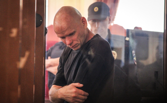 Олег Белов в зале суда во время оглашения приговора