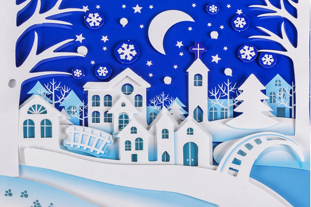 Новогодняя 3D-аппликация