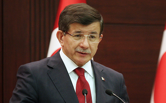 Глава правительства Турции Ахмет Давутоглу