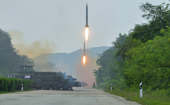 Пуск баллистической ракеты в КНДР. Сентябрь 2016 года


