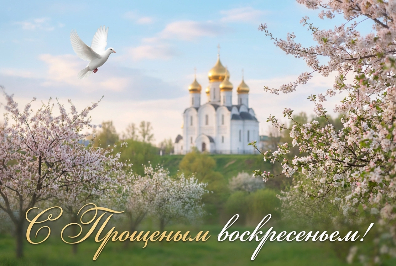 Открытки с Прощеным воскресеньем в 2026 году. Старинные и трогательные