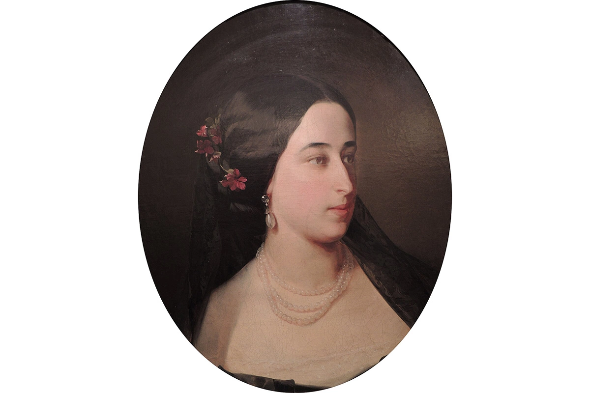 Мария Александровна Гартунг (Пушкина). Портрет кисти И.К. Макарова (1860)