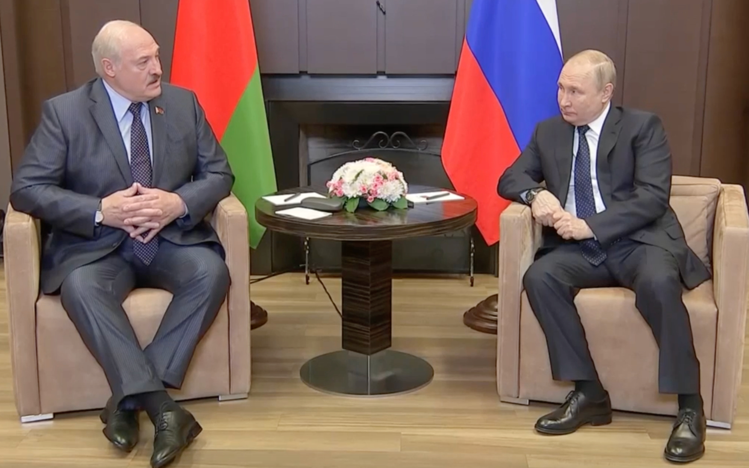 Путин и Лукашенко в Сочи 2022