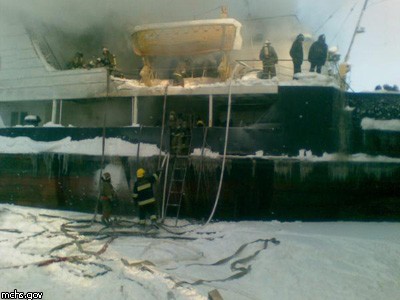 Пожар на сухогрузе "Невский-18"