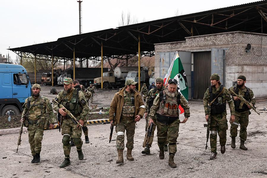 Бойцы чеченского добровольческого батальона &laquo;Ахмат&raquo;, 2022 год