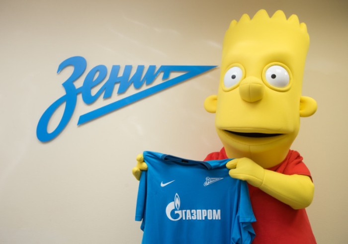 Новым игроком "Зенита" стал Барт Симпсон. Фото