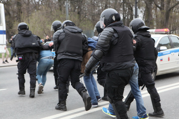 Задержания участников несанкционированных митингов в Петербурге в январе 2021 года