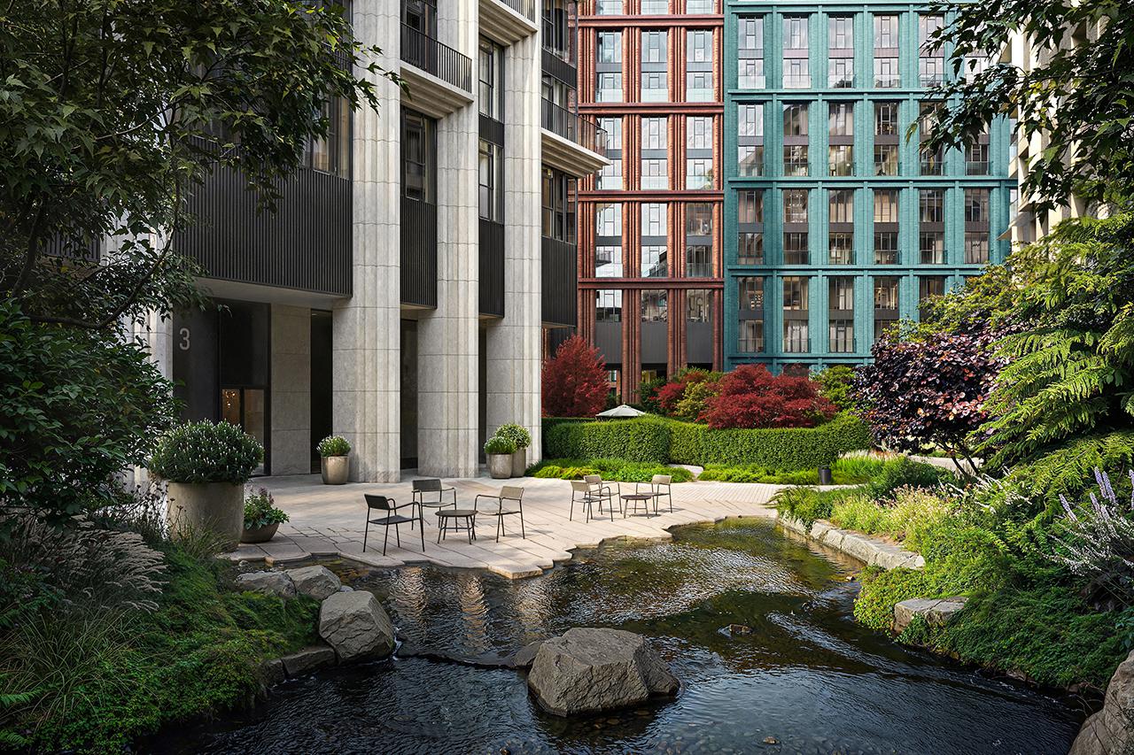 В элитном квартале «Тишинский бульвар» 14 домов. Между тремя приватными дворами проложен прогулочный бульвар