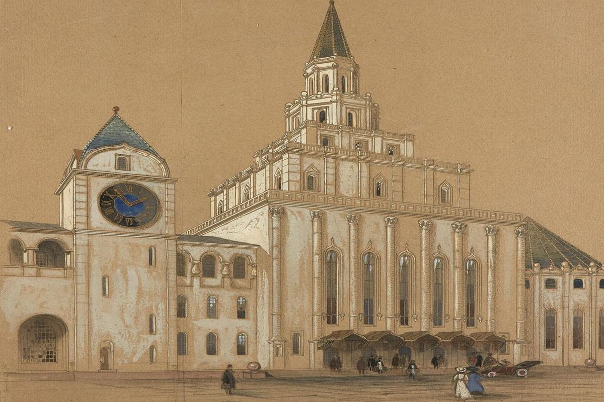 Проект здания Казанского вокзала