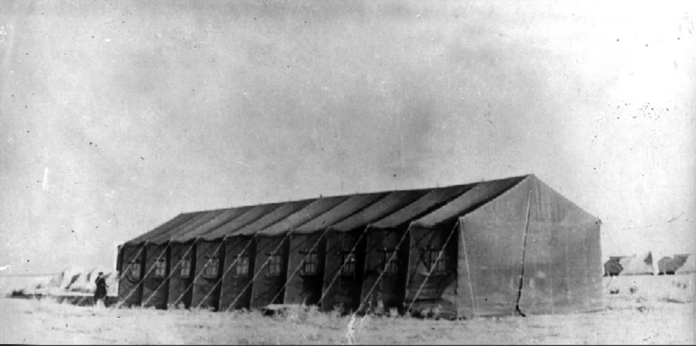 Первый штаб полигона НИИП № 5 в 1956 году