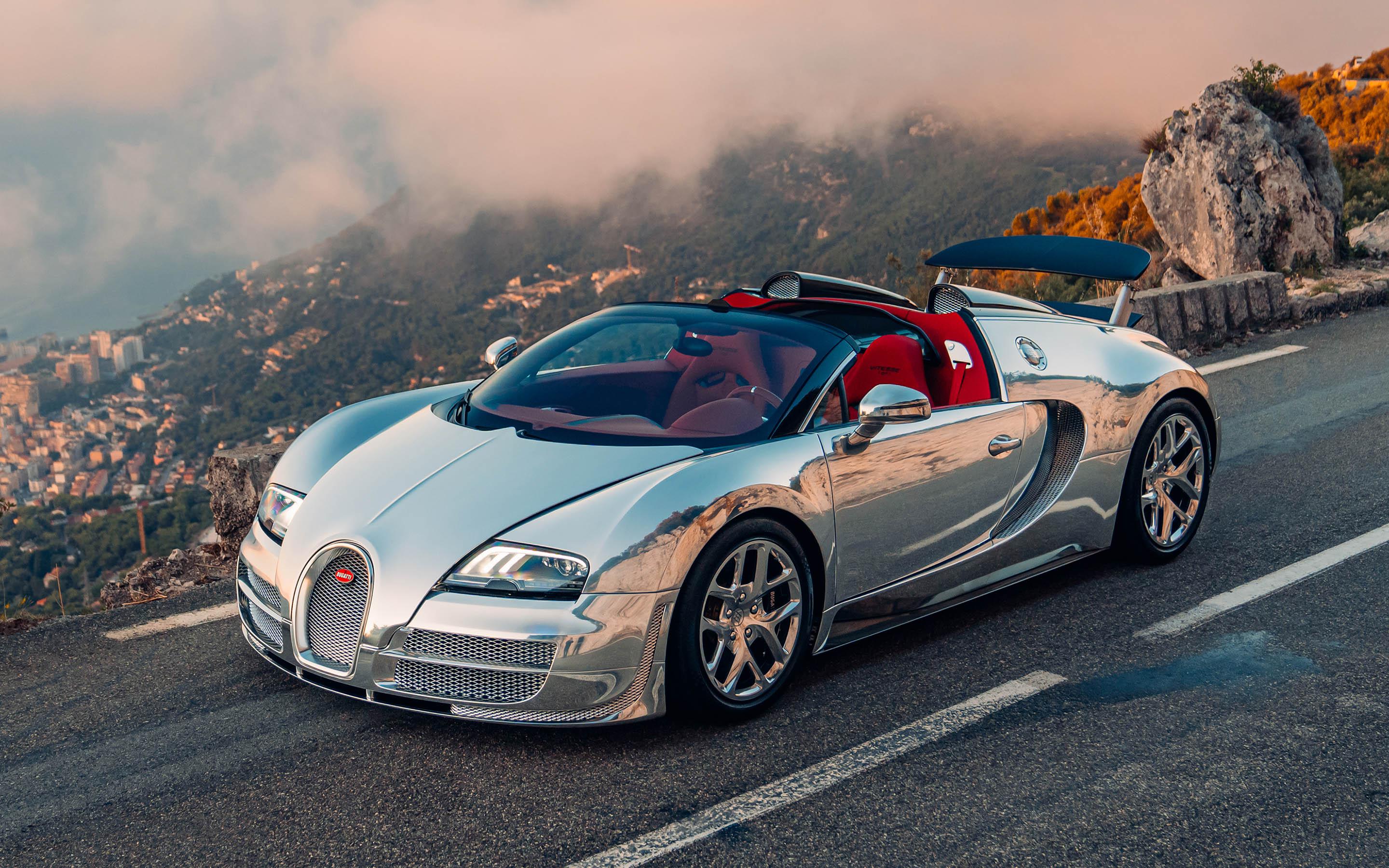 Bugatti показала уникальный Veyron с зеркальным кузовом