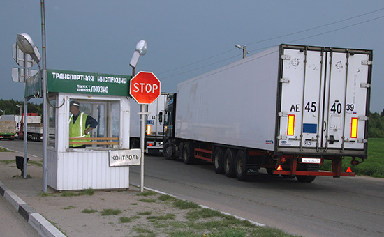 Таможенно-пропускной пункт&nbsp;на границе с Белоруссией




