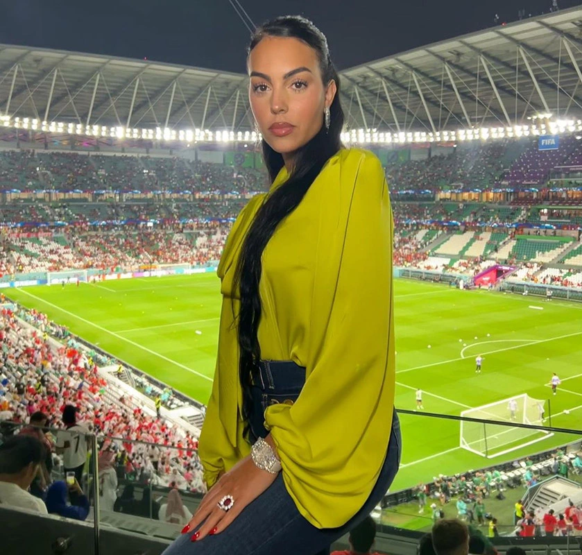 Джорджина Родригес на матче между Португалией и Южной Кореей на ЧМ в Катаре 