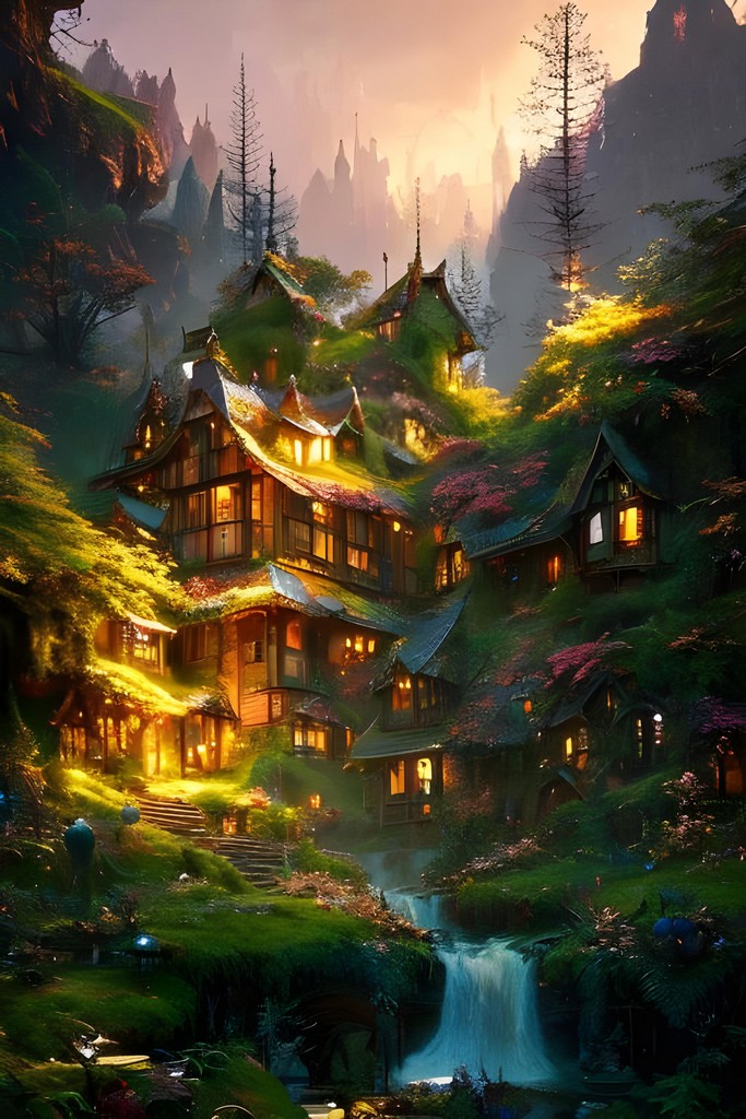 Эльфийская деревня