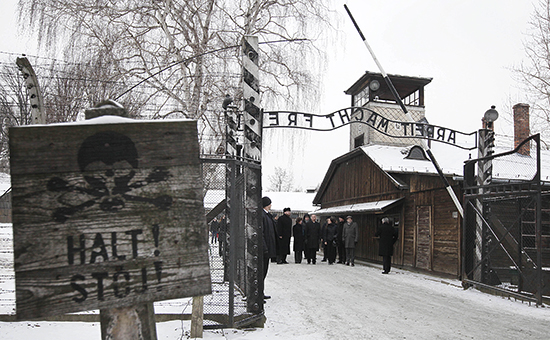 Концлагерь Аушвиц-Биркенау в городе Освенцим