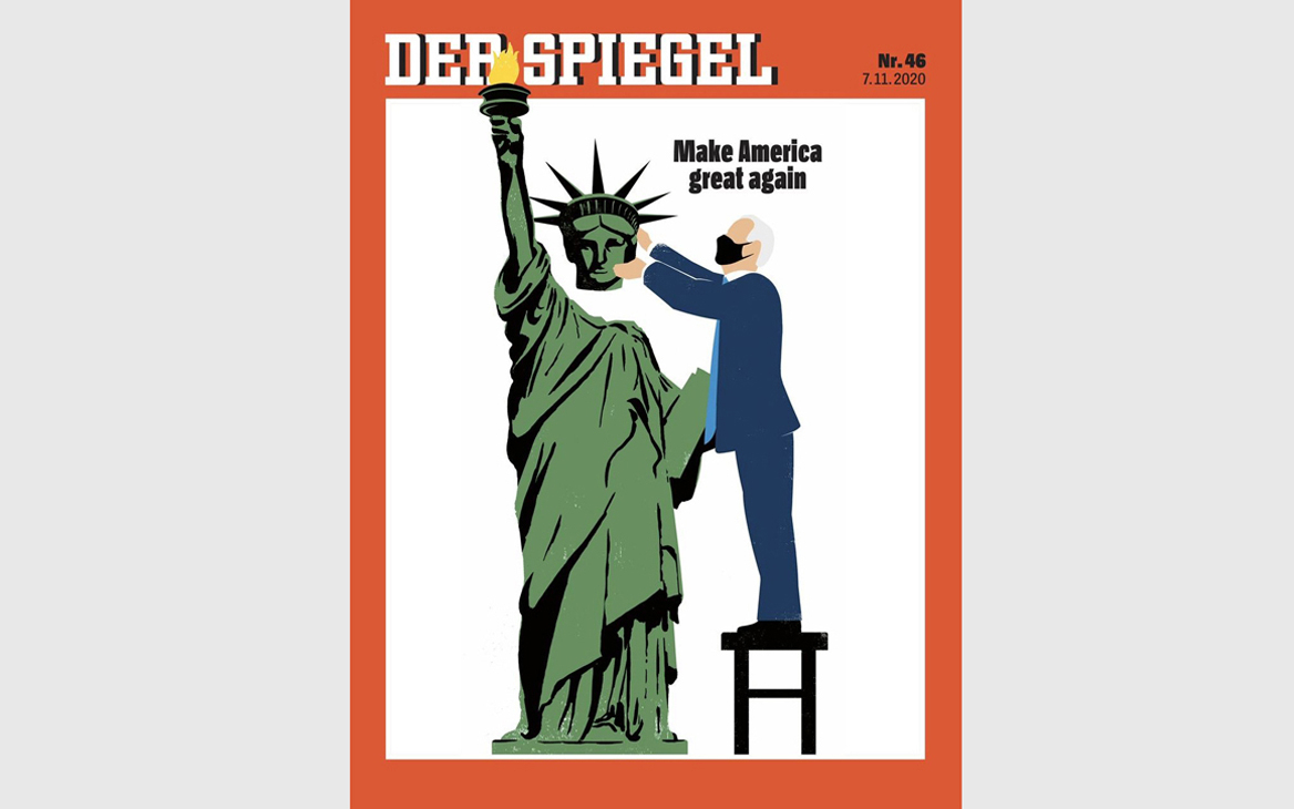 Spiegel «вернул» голову статуе Свободы после победы Байдена на выборах