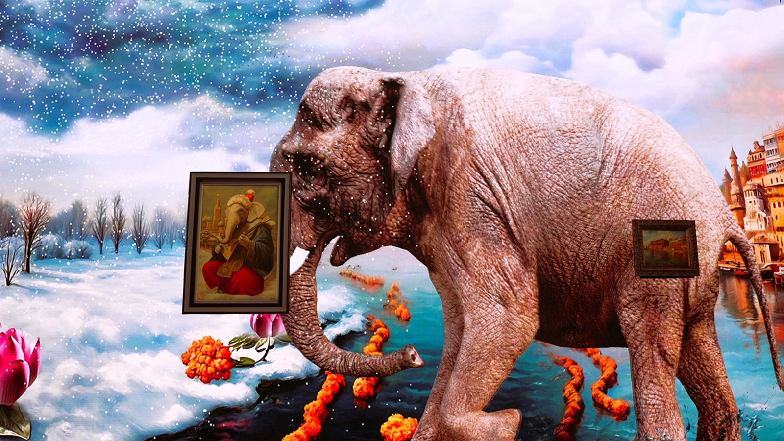 Выставка художника Никаса Сафронова в Индии