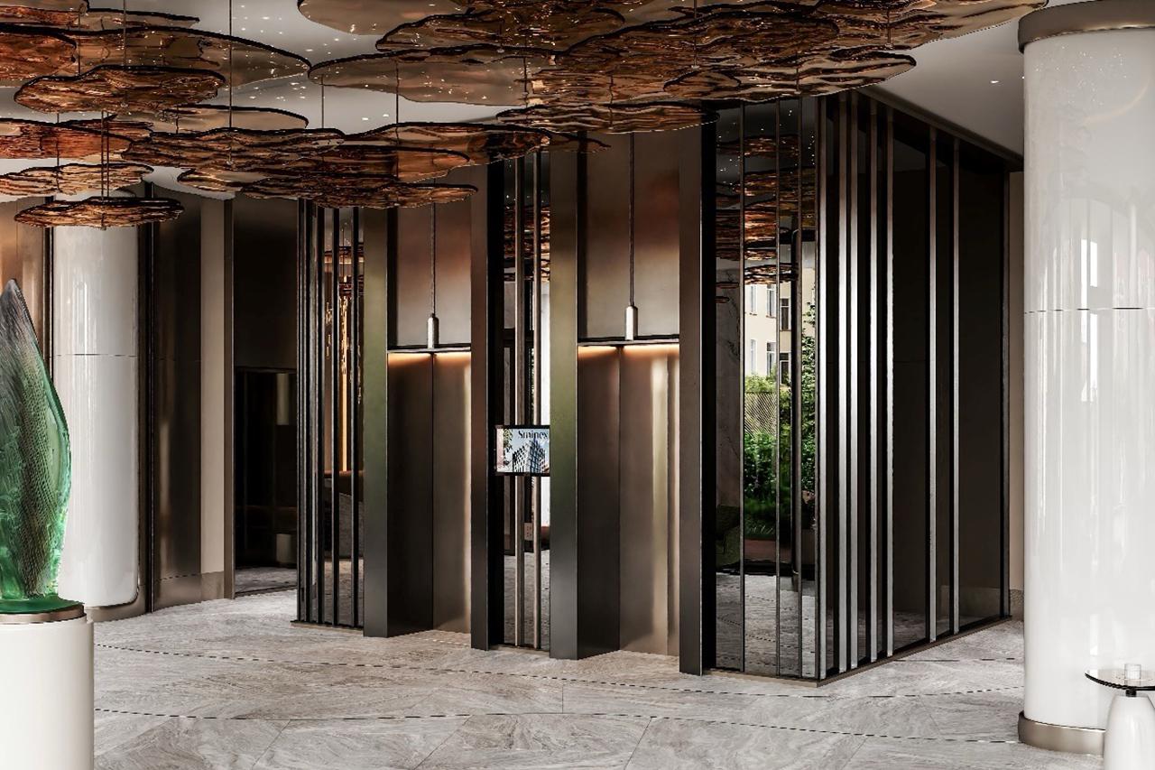 В оформлении интерьеров &laquo;Палашёвского 11&raquo; используются цвета и материалы, отсылающие к его архитектуре