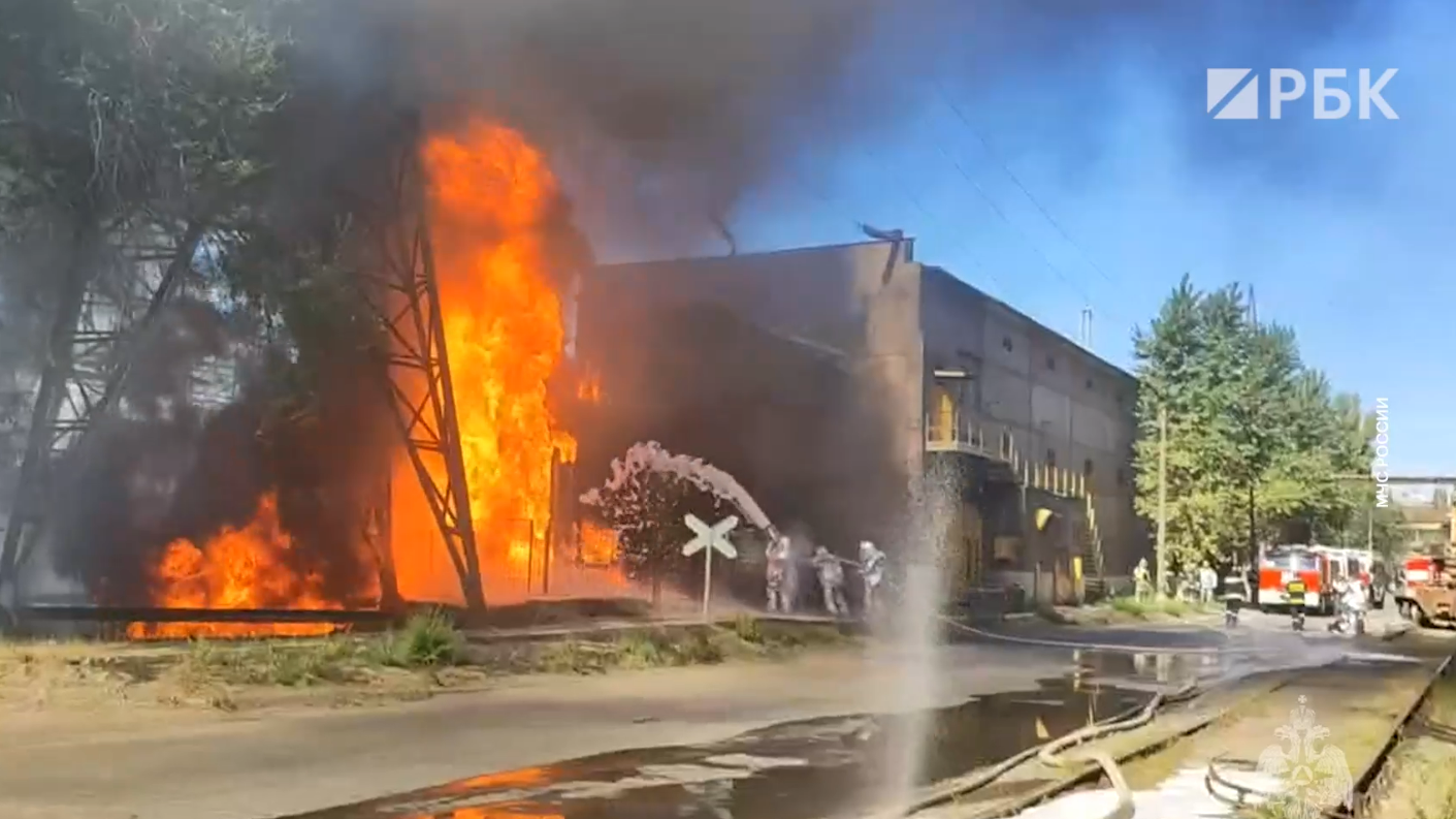 В Волгограде произошел пожар на заводе «Красный Октябрь»