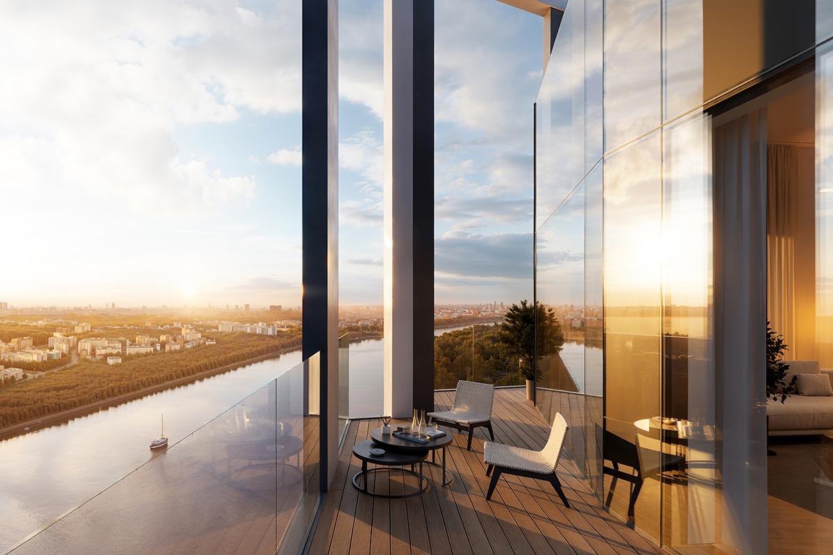 Квартиры у реки в окружении 44 га ландшафтных парков. Проект Dream Riva (визуализация)