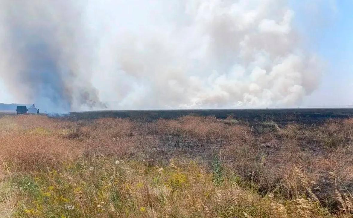 В заповеднике в Херсонской области после прилета БПЛА вспыхнули пожары