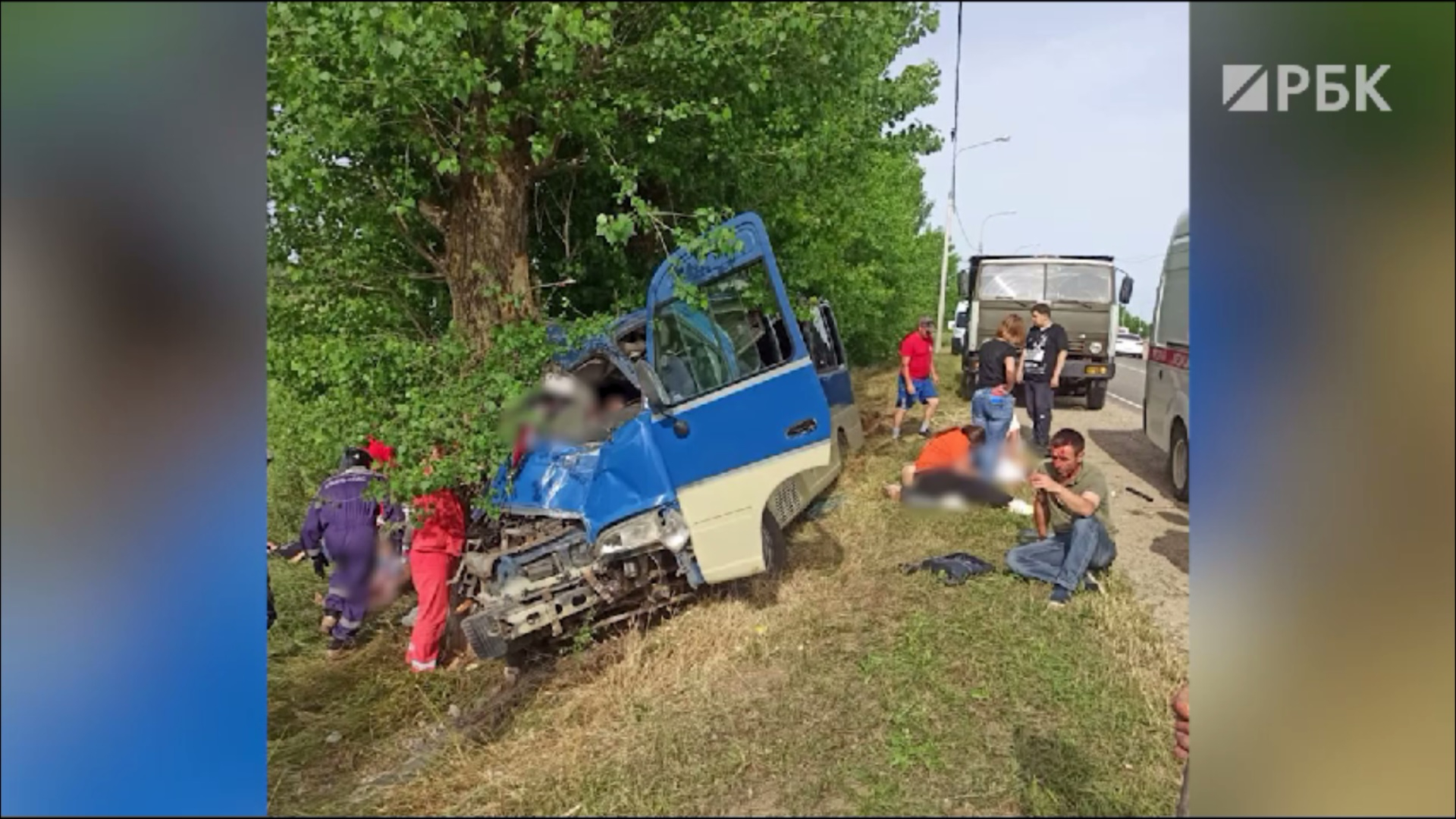 В ДТП с автобусом на Кубани погибли четыре человека