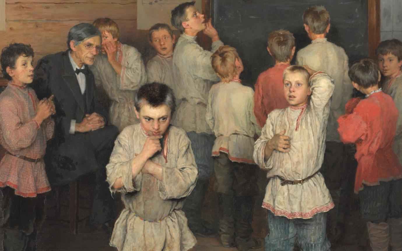 Картина &laquo;Устный счет. В народной школе С. А. Рачинского&raquo; художника Н. П.&nbsp;Богданова-Бельского