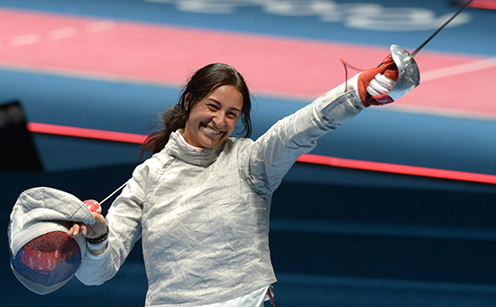 Олимпийская чемпионка по фехтованию Яна Егорян


