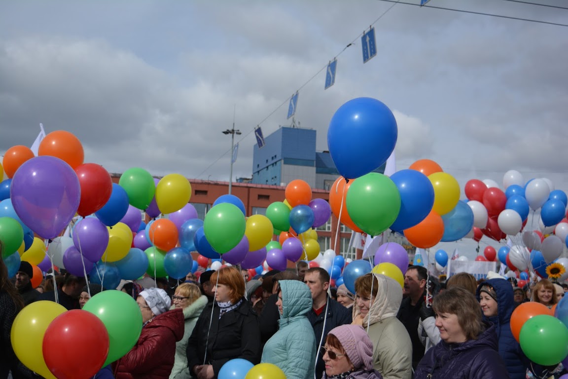 Первомайское шествие в Новосибирске