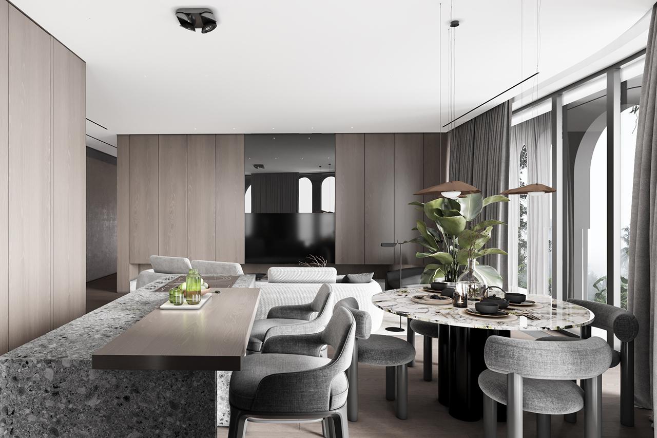 Вариант дизайнерской отделки в резиденции &laquo;Флавиум&raquo;