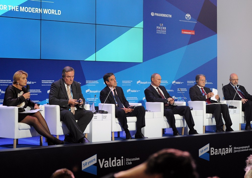 Владимир Путин на заседании дискуссионного клуба «Валдай»