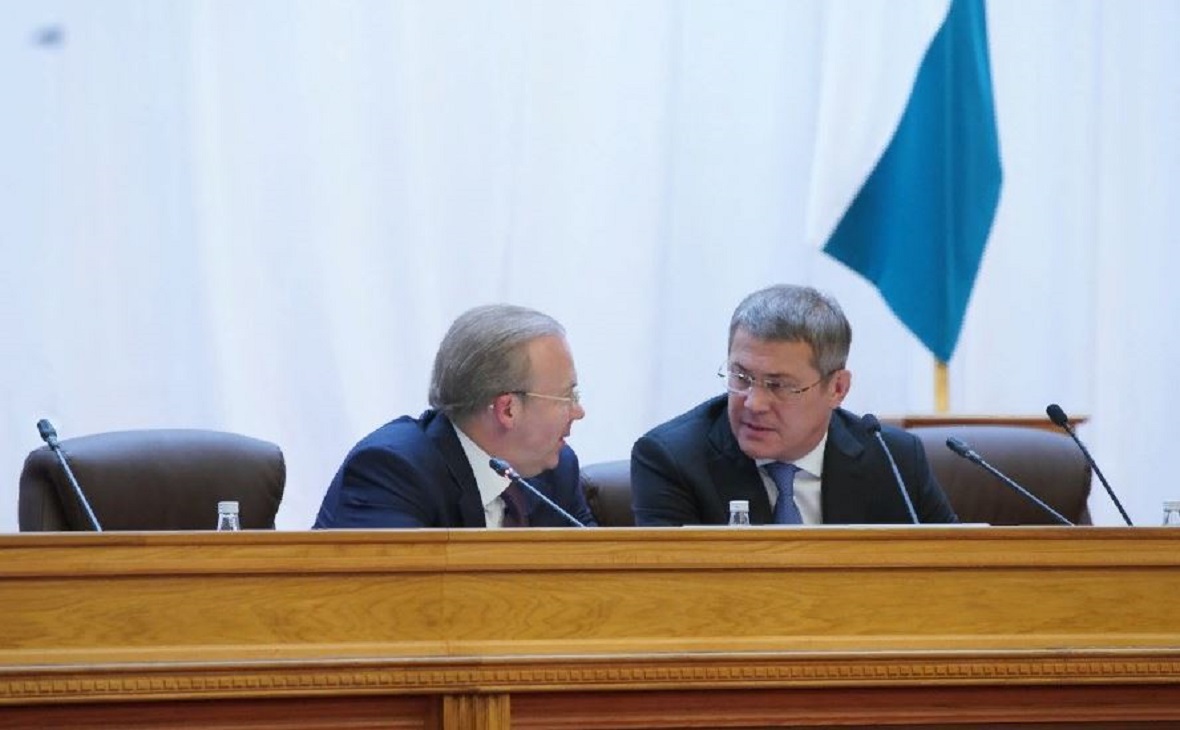 Глава Башкортостана Радий Хабиров и вице-премьер правительства Андрей Назаров
