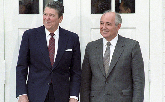 Рональд Рейган и Михаил Горбачев. 1986 год, Исландия
