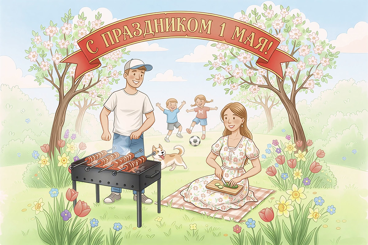 Открытки с 1 Мая: 20 вариантов для поздравления родных и знакомых