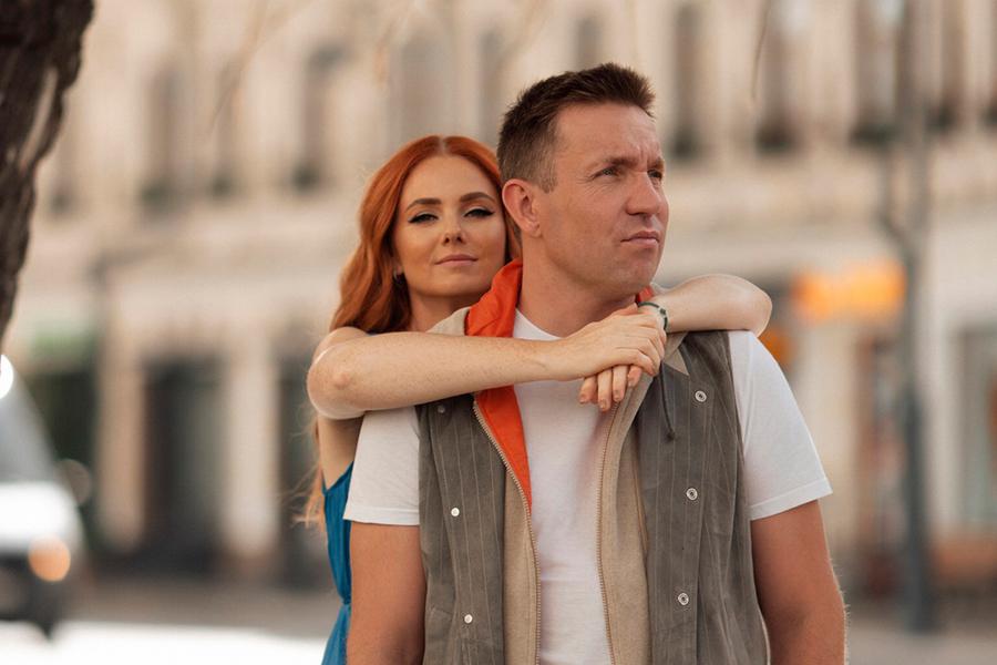 Елена Катина с мужем&nbsp;Дмитрием Спиридоновым, 2025 год