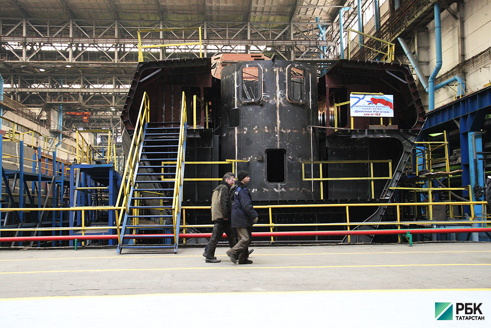 В Зеленодольске судостроительный завод летом заложит два корабля