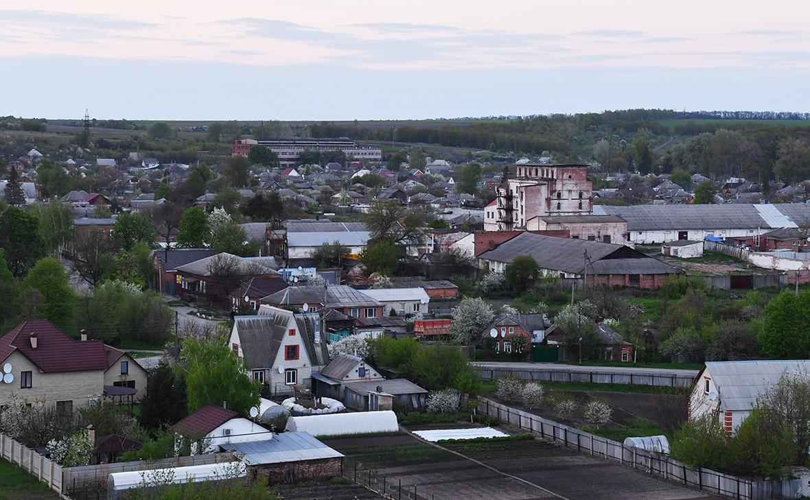 Вид на город Волчанск в Харьковской области
