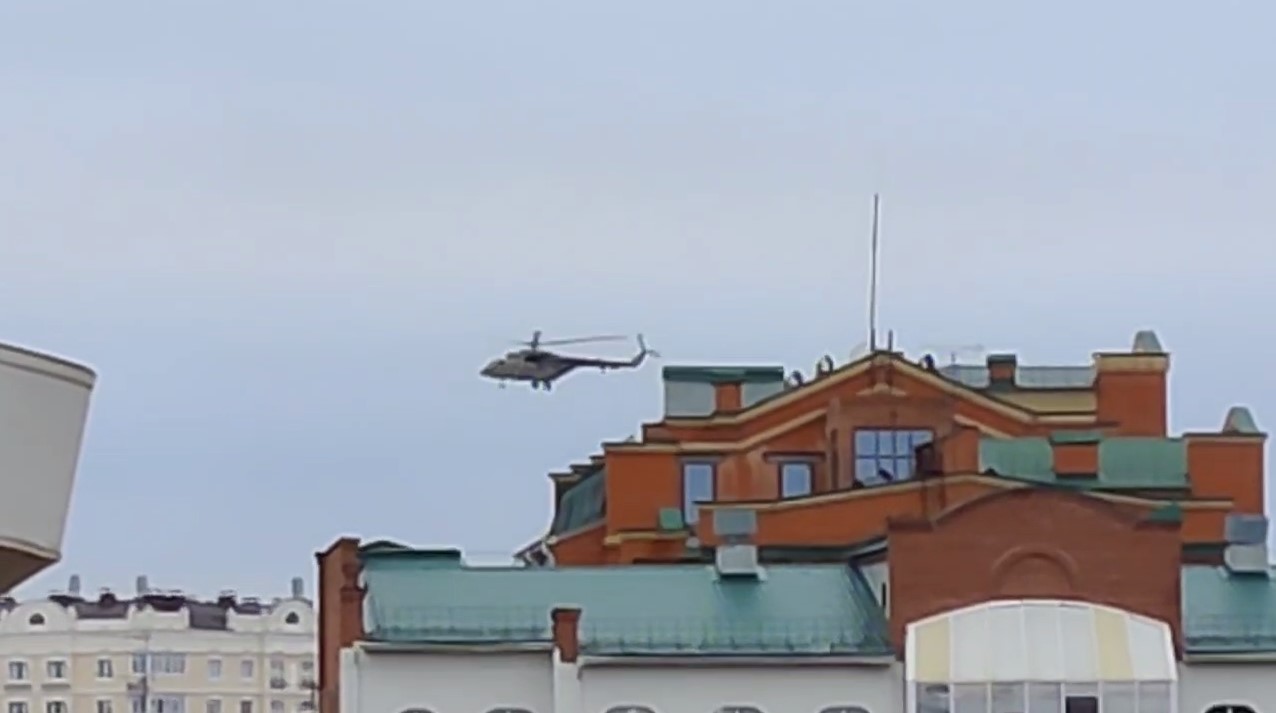Тюмень на военном вертолете посетил Евгений Пригожин