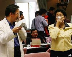 Слезоточивый газ сорвал заседание парламента Тайваня 
