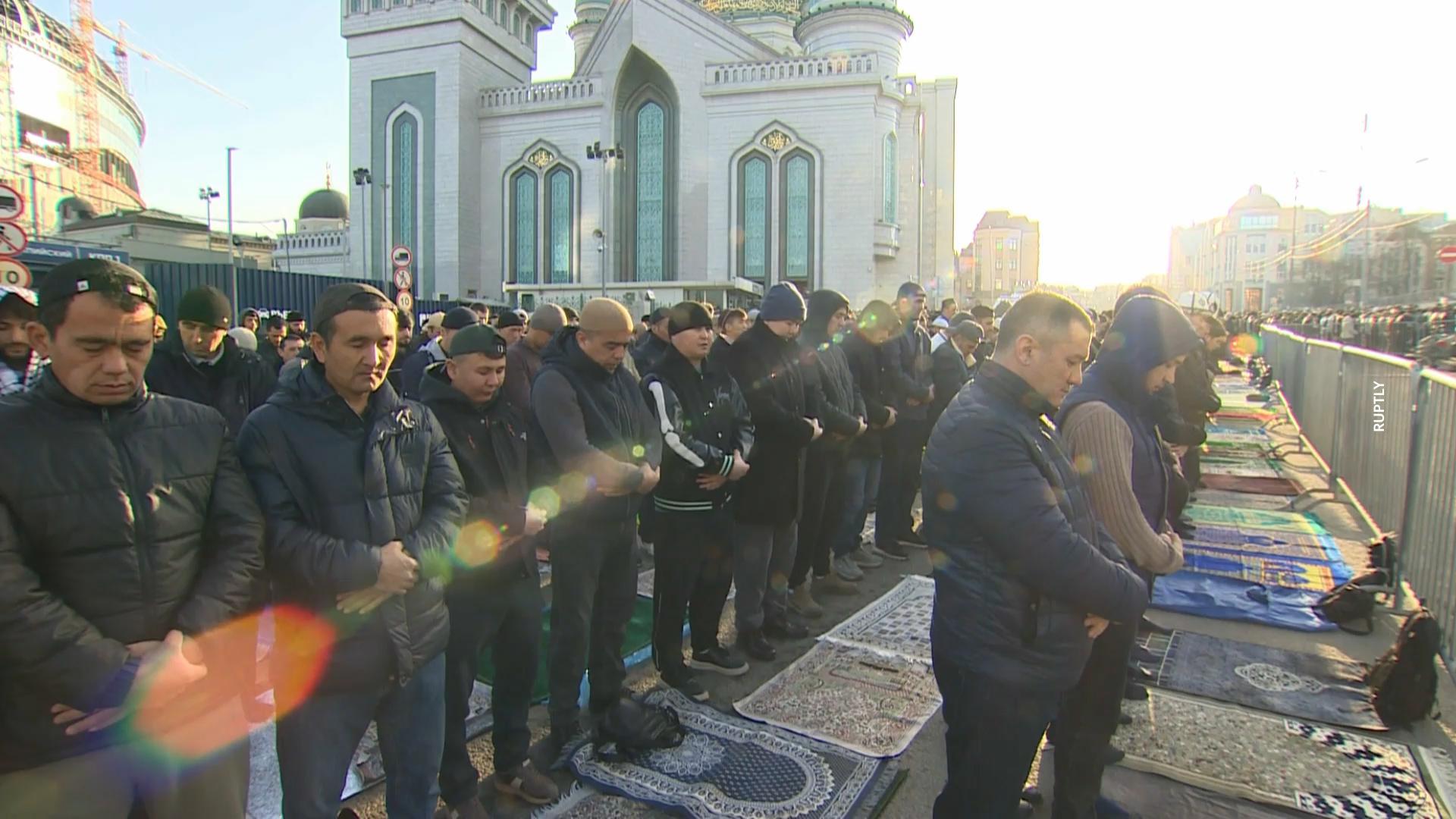 Ураза-байрам в Москве. Видео