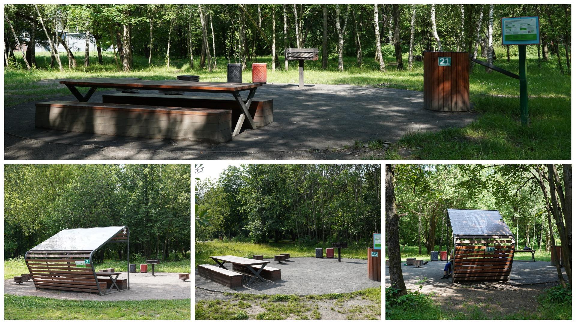 Мангальная зона в лесопарке «Кусково»