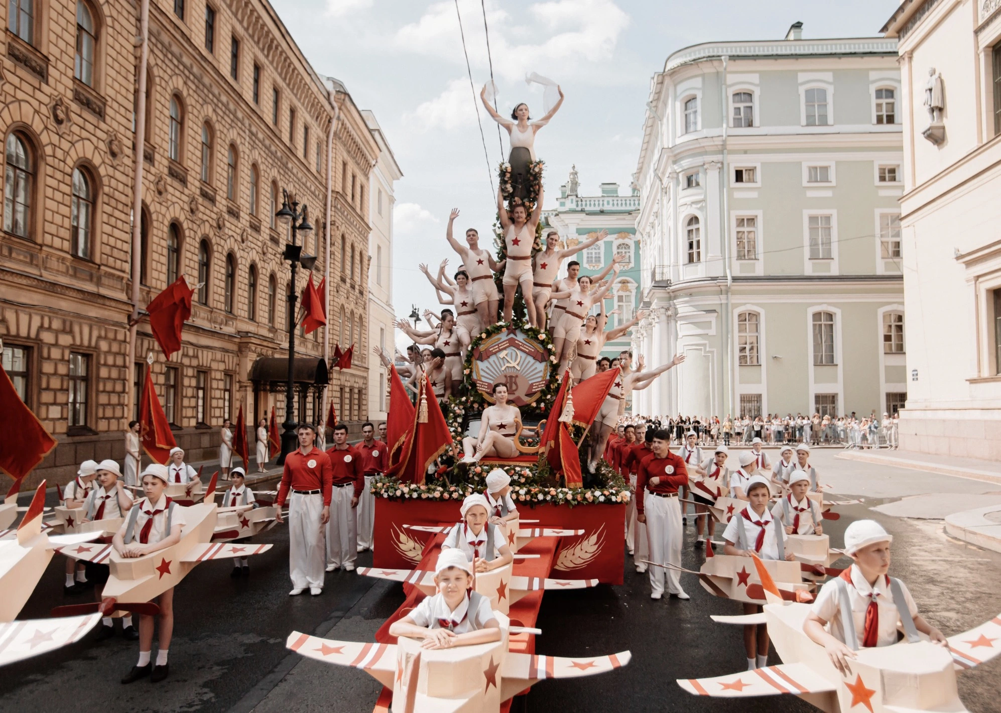 На съемках фильма «Шум времени»