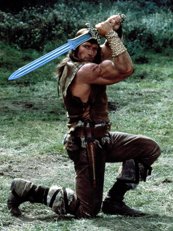 Арнольд Шварценеггер в фильме «Конан-разрушитель» режиссера Ричарда Флейшера, 1984 год