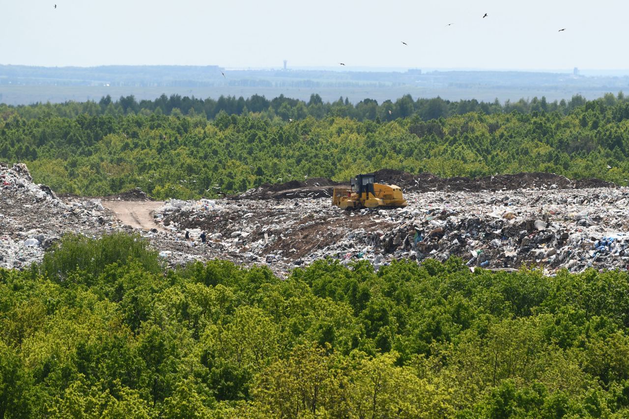 Работы по рекультивации Самосыровской свалки в 2020 году