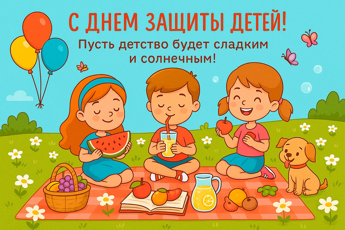 Открытки с Днем защиты детей. 30 красивых, советских открыток на 1 июня