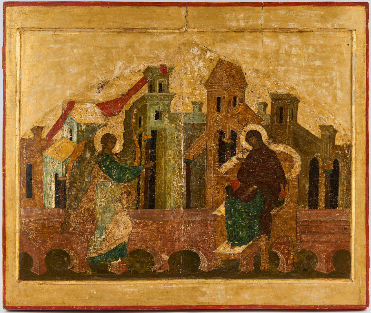 Икона «Благовещение», конец XV — начало XVI в.
